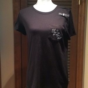 Brand new “get out of town” black T-shirt